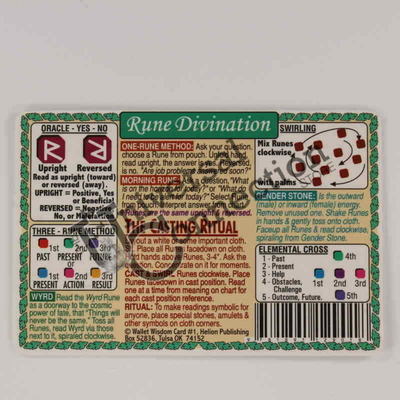 Rune Divination Wallet Card