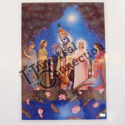 Krishna and Radha Altar Card