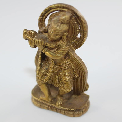 Krishna Statue - Brass