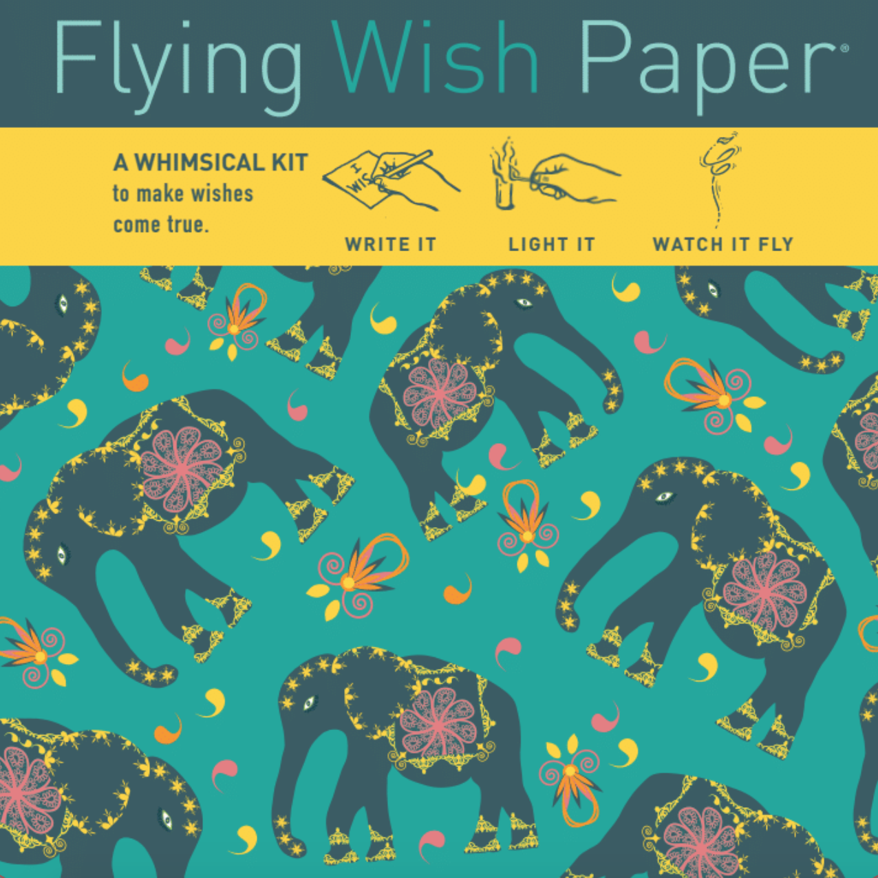 Elephants Flying Wish Paper Mini Kits